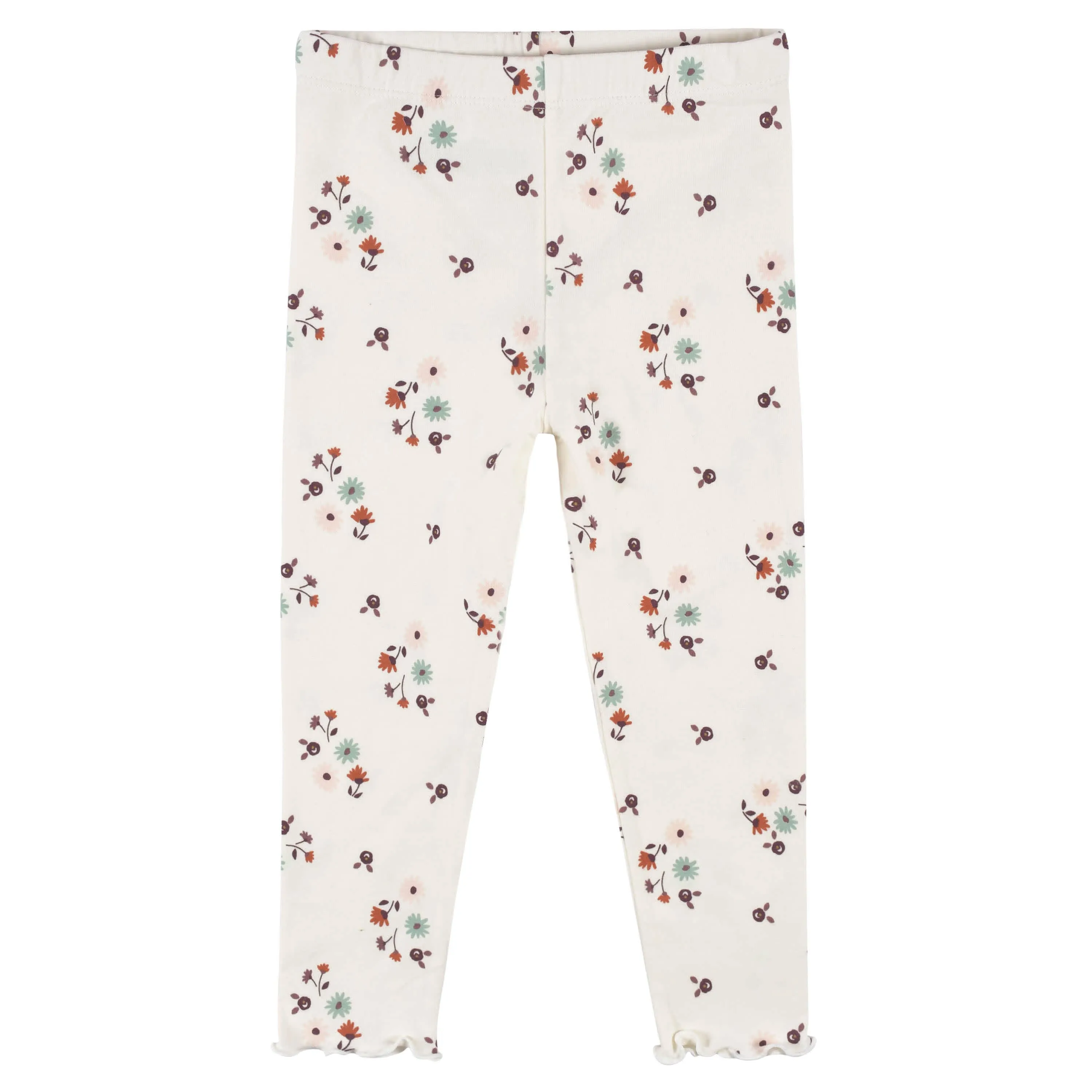 3-Pack Infant & Toddler Girls Mint Floral Leggings