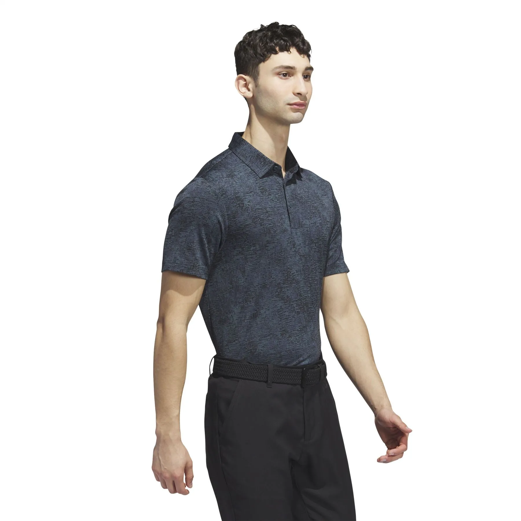 Aerial Jacquard Polo Arctic Night - AW23