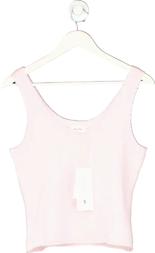 American Vintage Pink Damsville Supersoft Melange Top  UK S