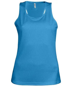 Aqua Blue - Ladies' sports vest