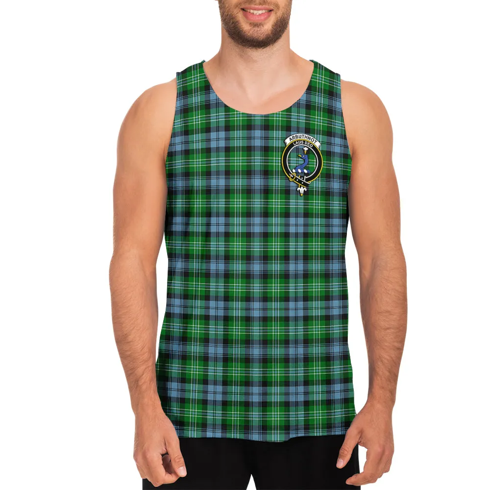 Arbuthnot Ancient Tartan Mens Tank Top with Family Crest