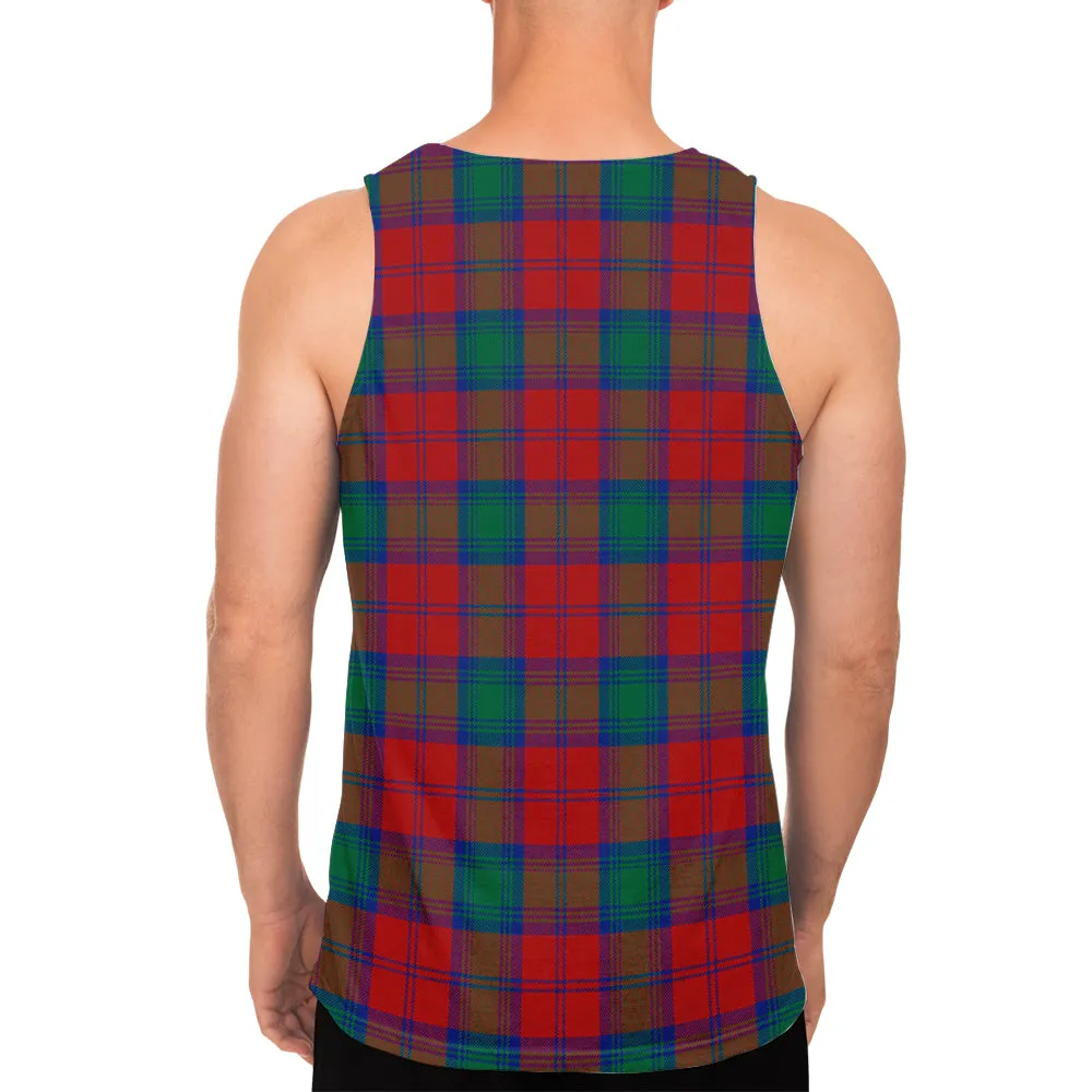 Auchinleck (Affleck) Tartan Mens Tank Top with Family Crest