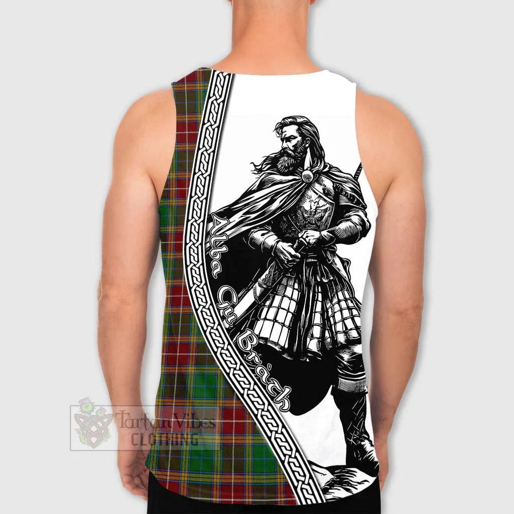 Baxter Tartan Clan Crest Men's Tank Top with Highlander Warrior Celtic Style