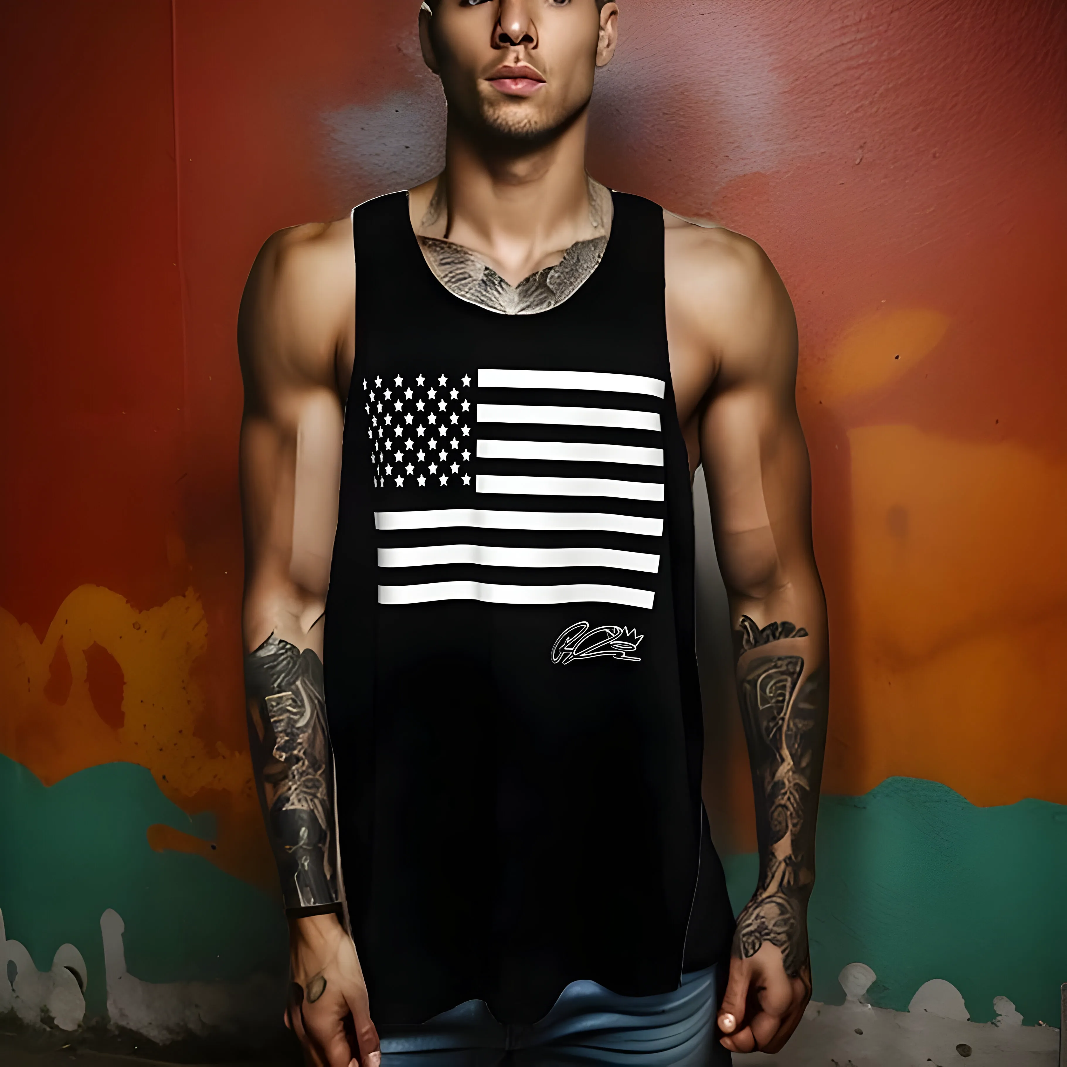 *•BIGGY THREADS•* (BLACK) ~USA~ TANK TOP