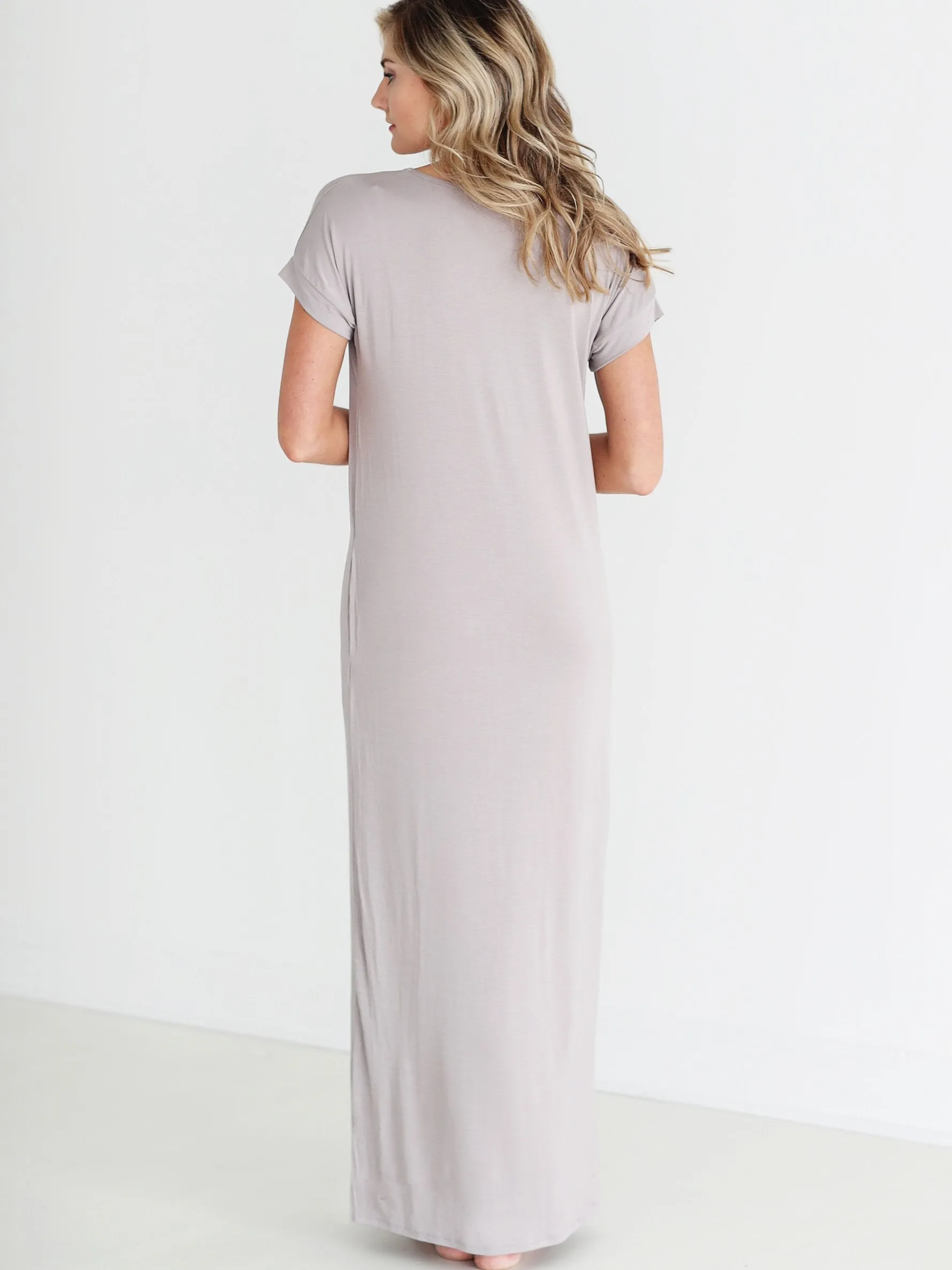 Chelsea Gray DLMN Straight Cut Maxi Dress