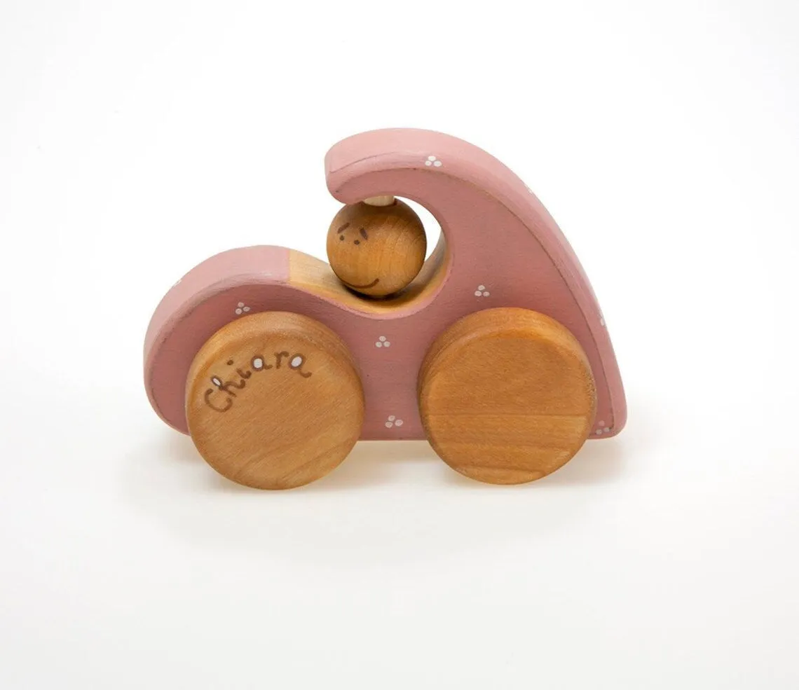 Cute Wooden Car Kids Toy