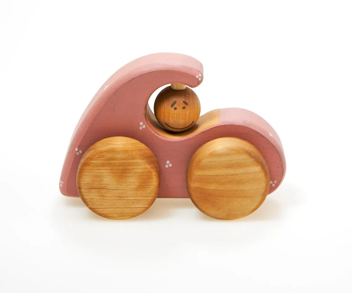 Cute Wooden Car Kids Toy