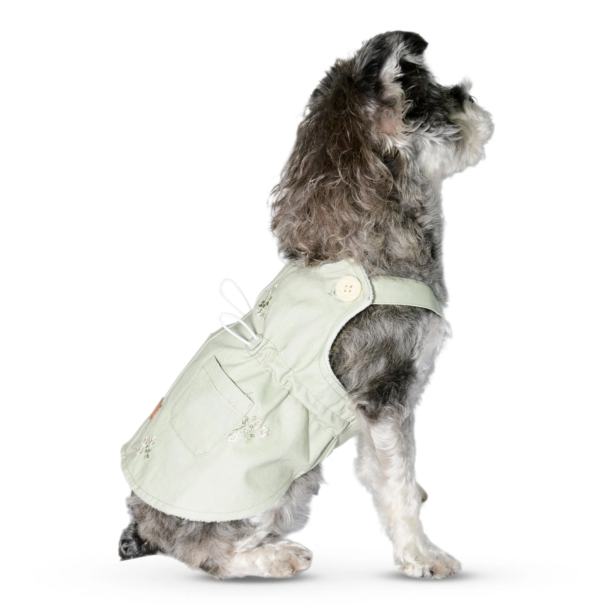 Embroidered Pet Pinafore Dress