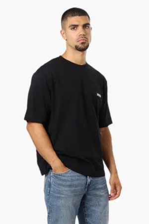 Essentials By Drill Clothing Solid Basic Crewneck Tee - Black