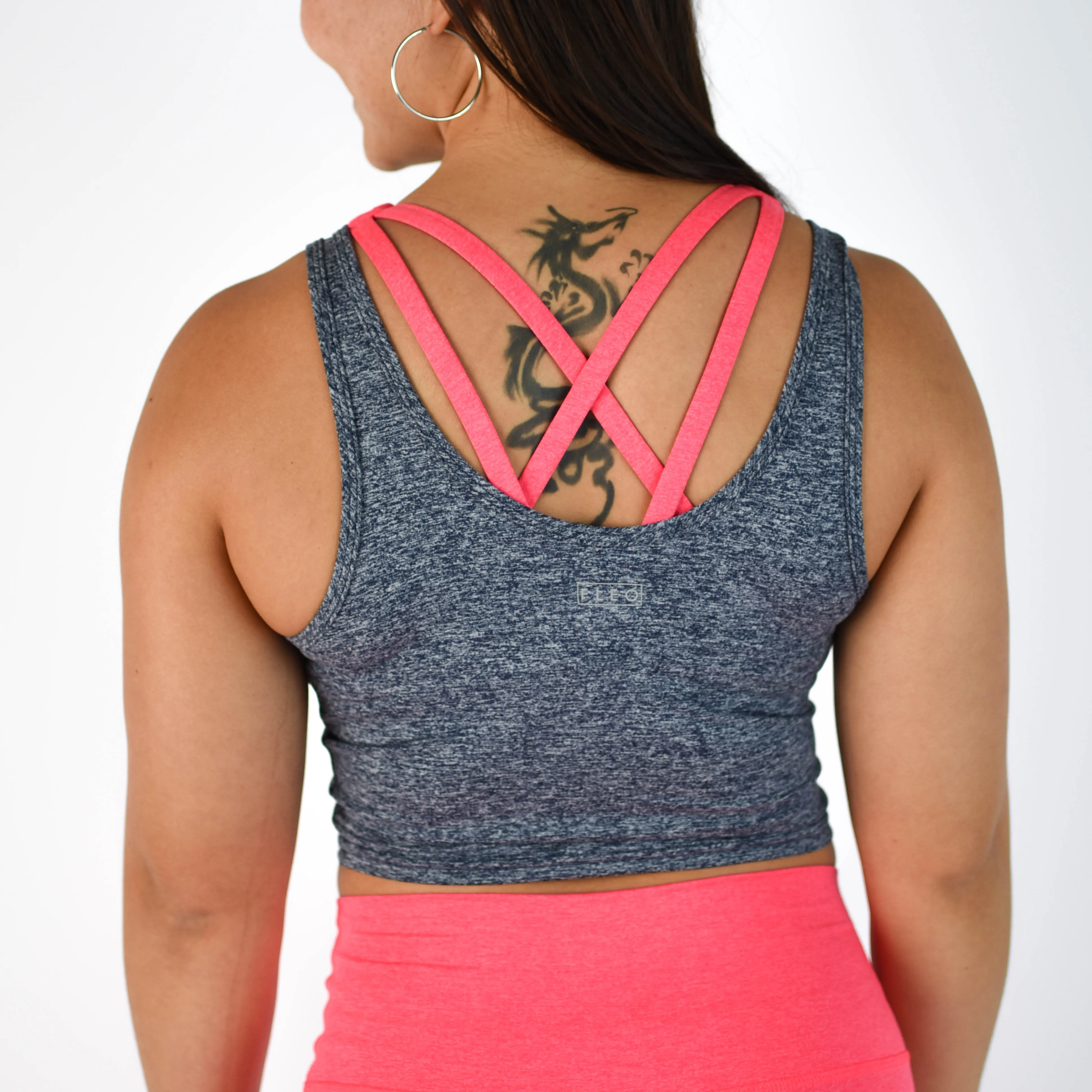 FLEO Breeze Crop Tank - Carbon