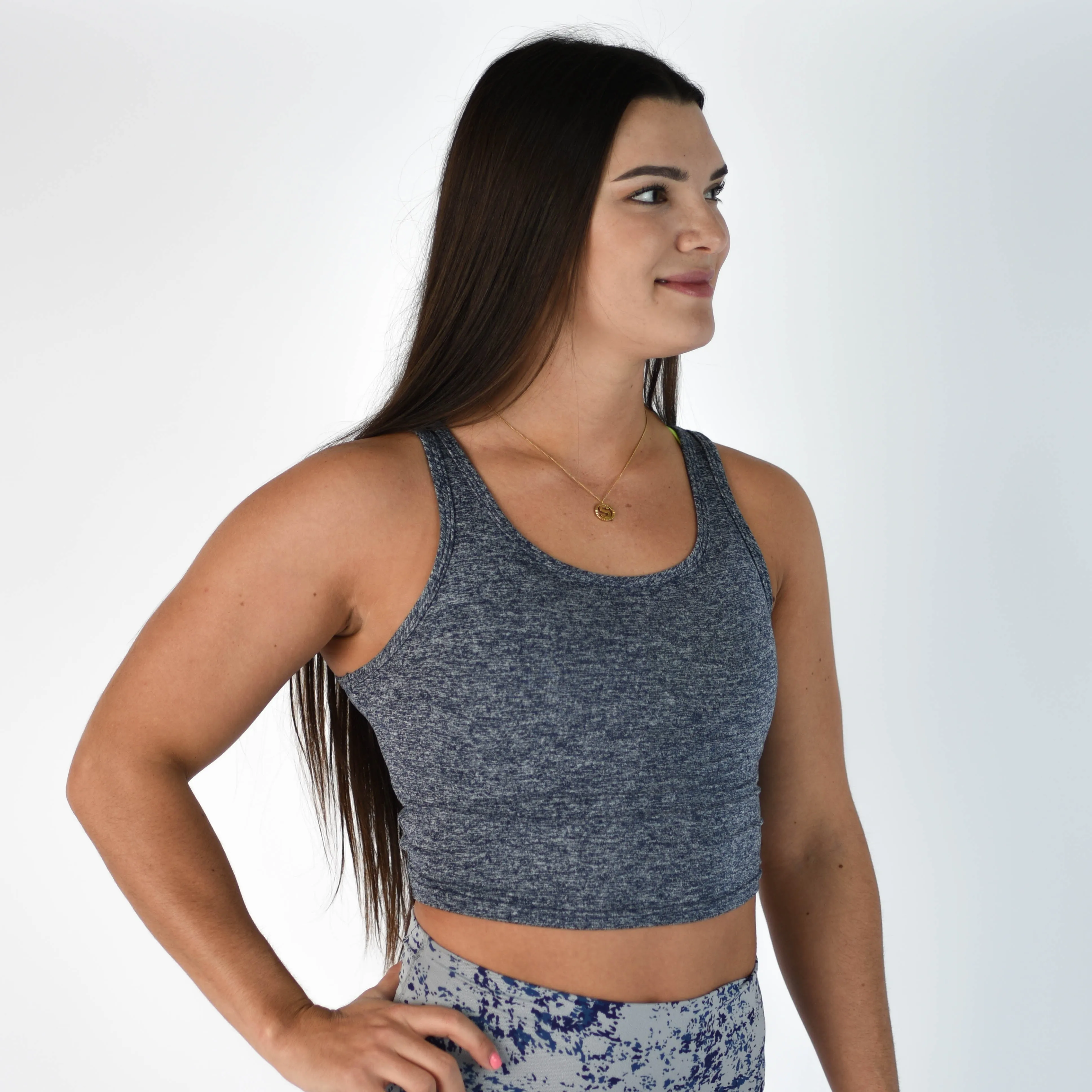 FLEO Breeze Crop Tank - Carbon