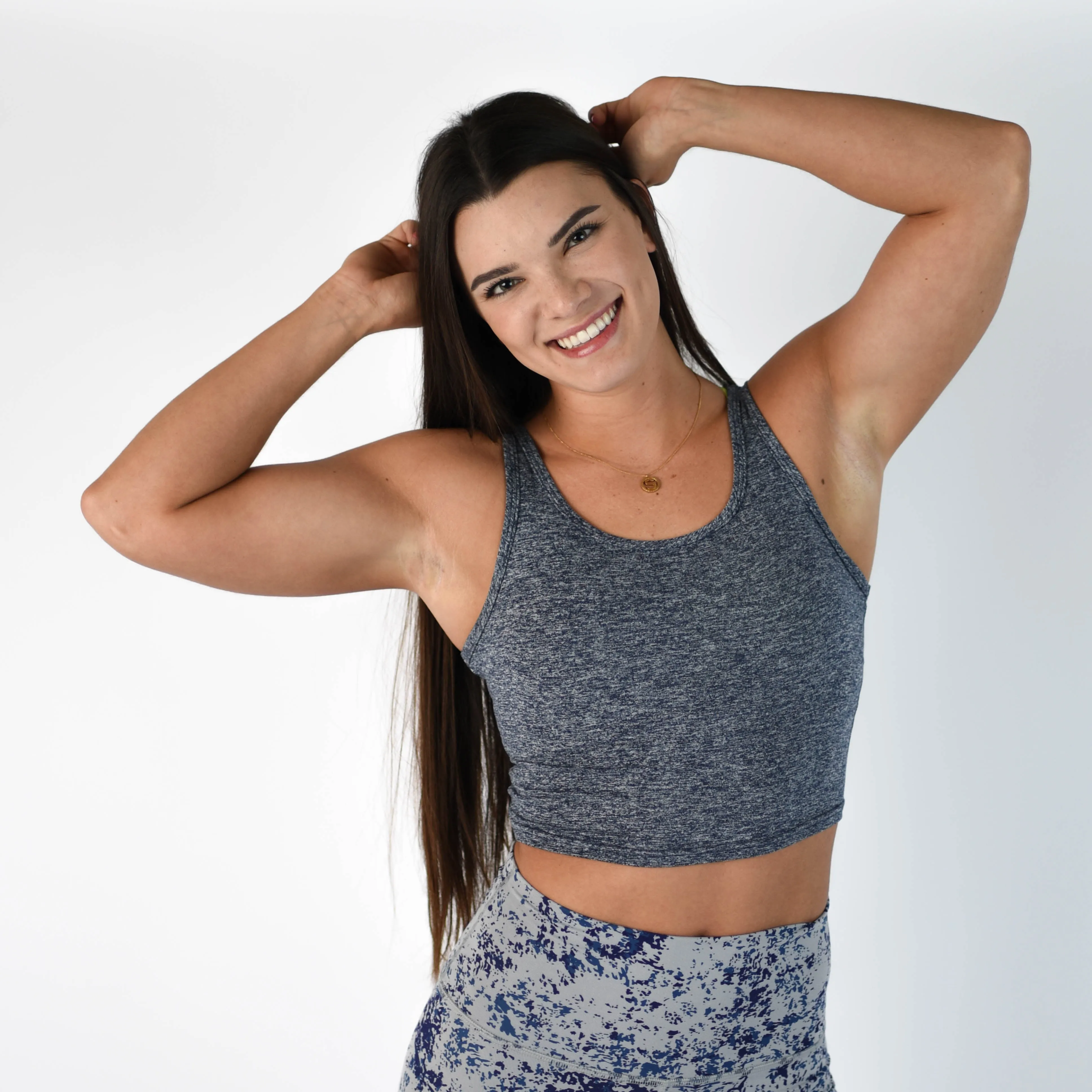 FLEO Breeze Crop Tank - Carbon