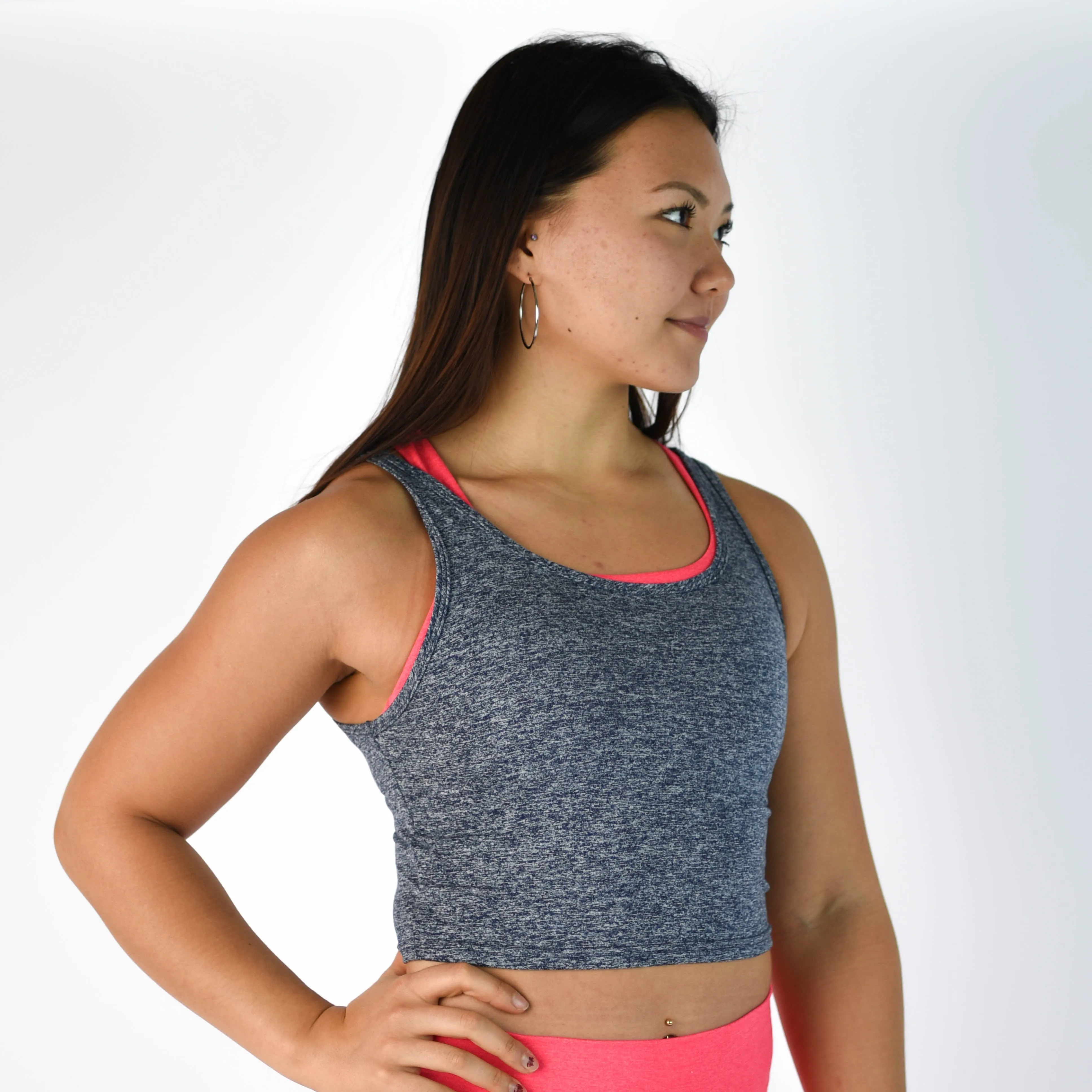 FLEO Breeze Crop Tank - Carbon