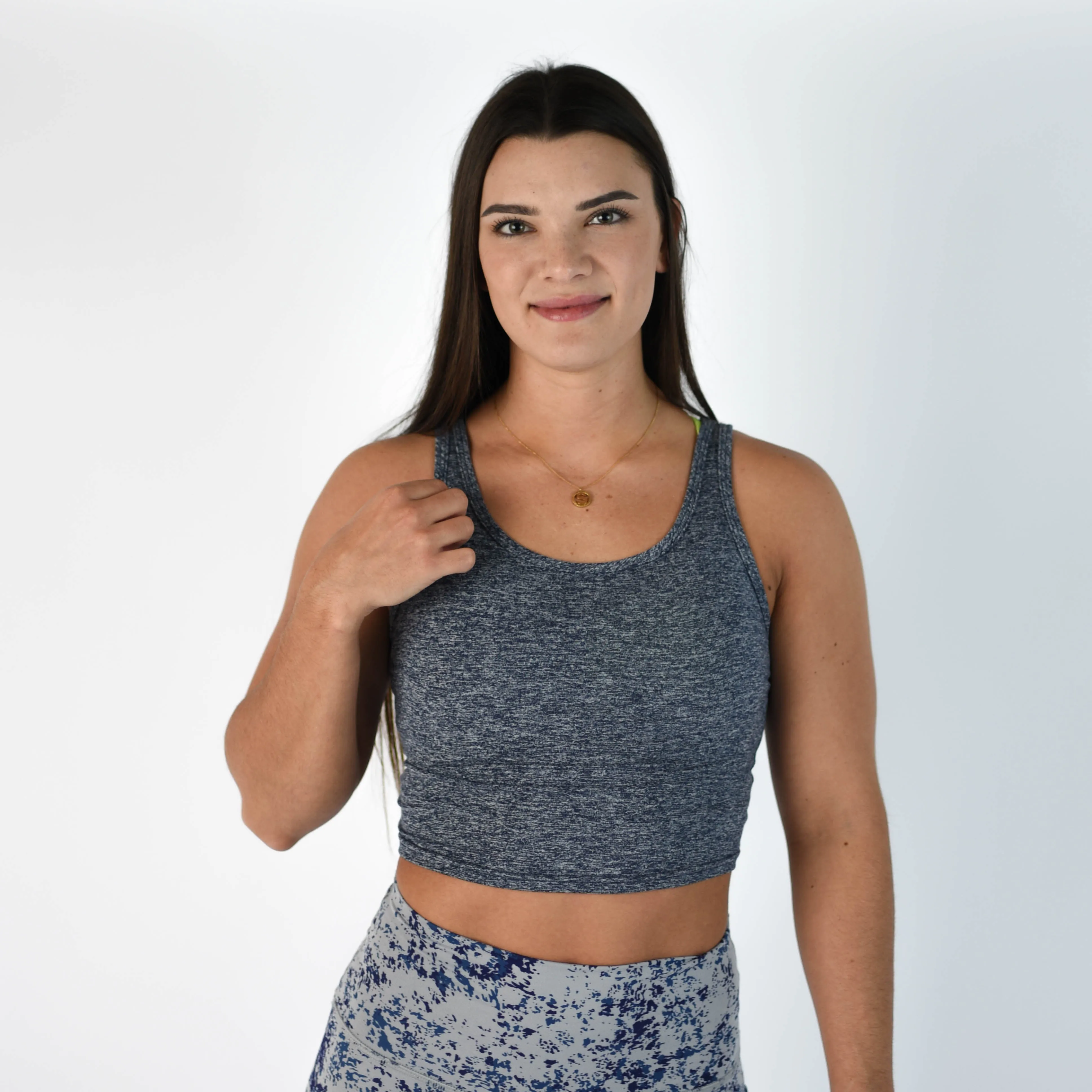 FLEO Breeze Crop Tank - Carbon