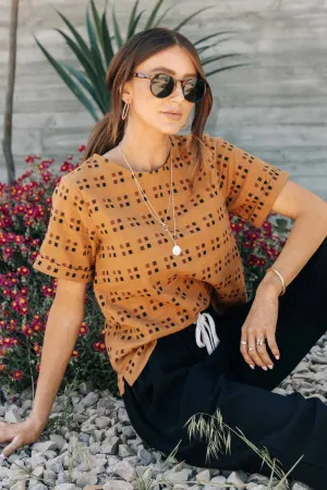 Geometric Printed Top