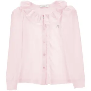 Girls Pink Frill Shirt