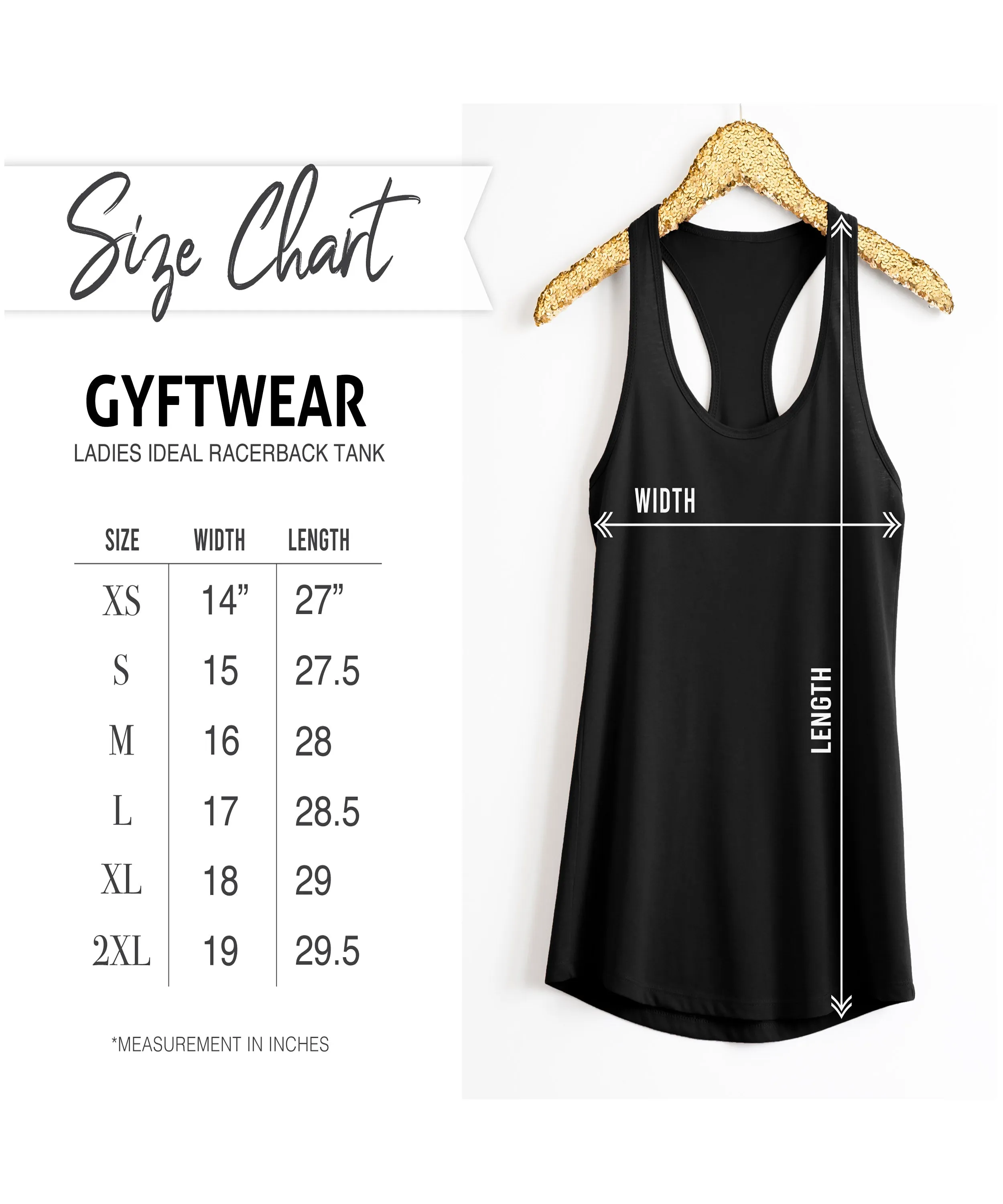 GyftWear Everyday Women's Black Racerback Tank Top