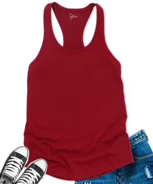 GyftWear Everyday Women's Cardinal Red Racerback Tank Top