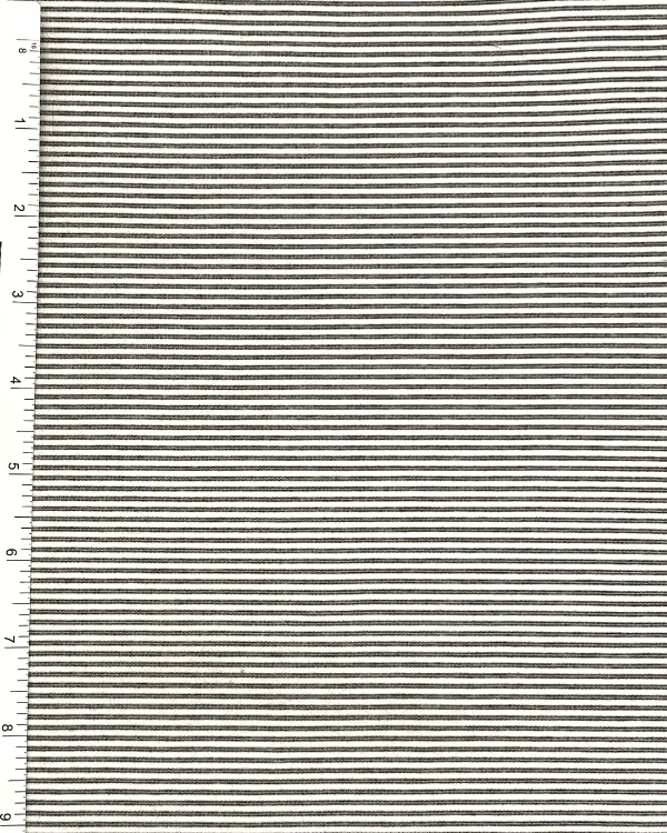 Heather Grey and White Striped Ponte de Roma Rayon Knit Fabric