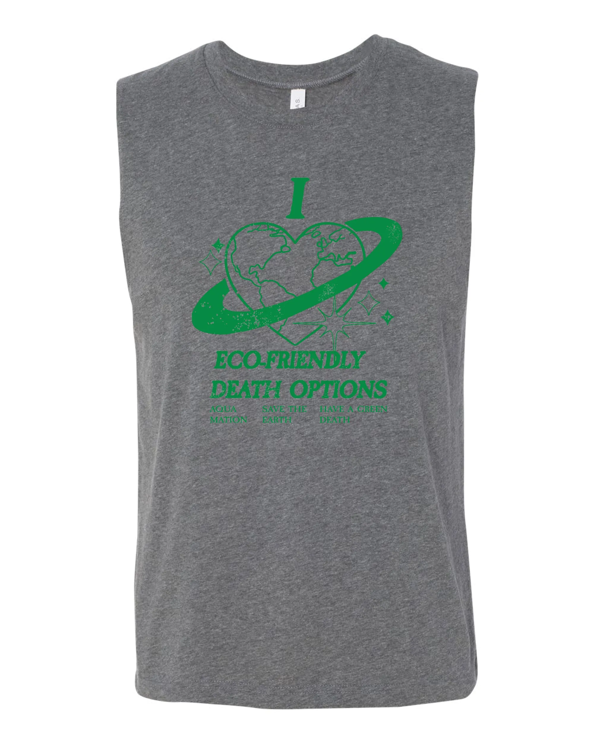 I Heart Eco-Friendly Death Options Muscle Tank