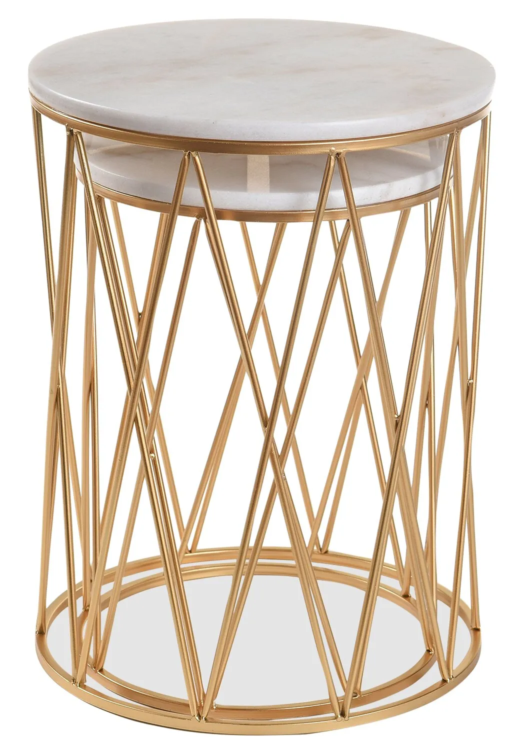 Kosse 2-Piece Accent Table Package - Gold