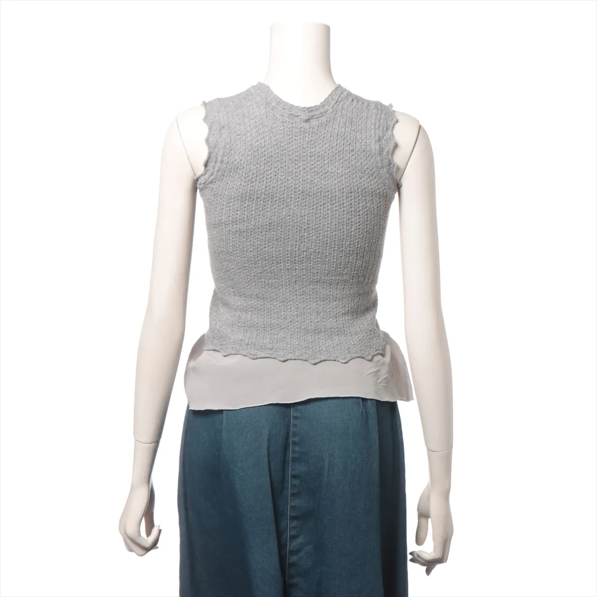 Louis Vuitton Knitted Sleeveless Tank Top Gray