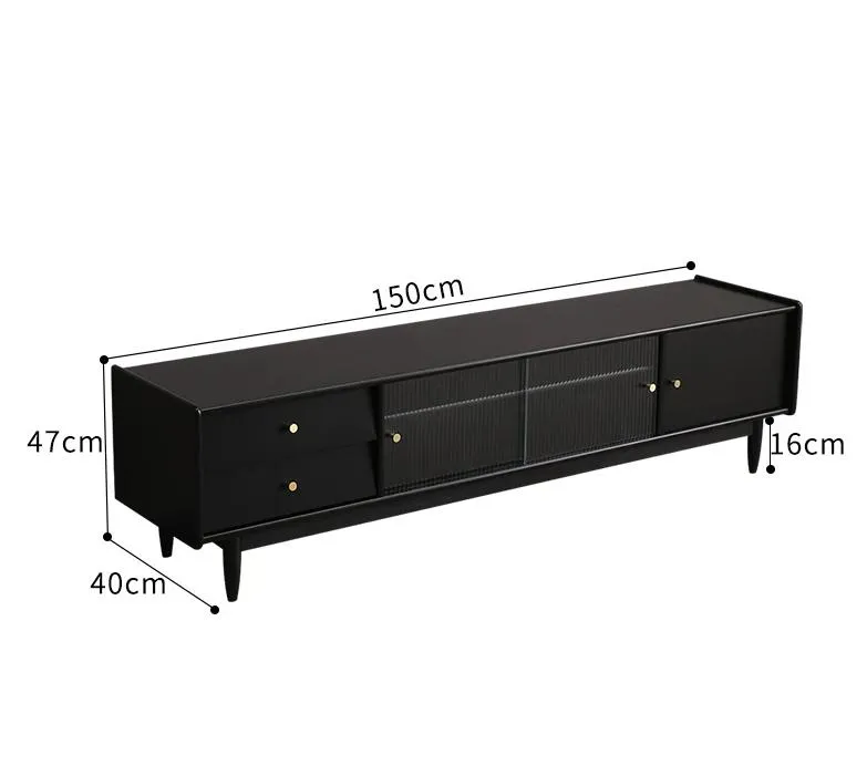 MATTHEW Nordic Solid Wood TV Console Cabinet