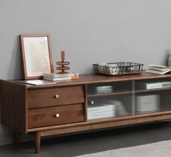 MATTHEW Nordic Solid Wood TV Console Cabinet