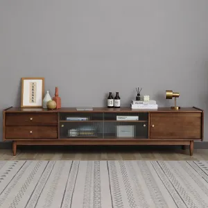 MATTHEW Nordic Solid Wood TV Console Cabinet