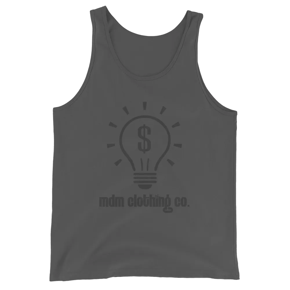 MDM Clothing Co. Black Text Tank Top