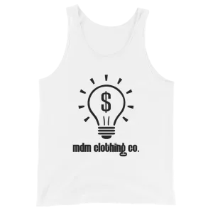 MDM Clothing Co. Black Text Tank Top