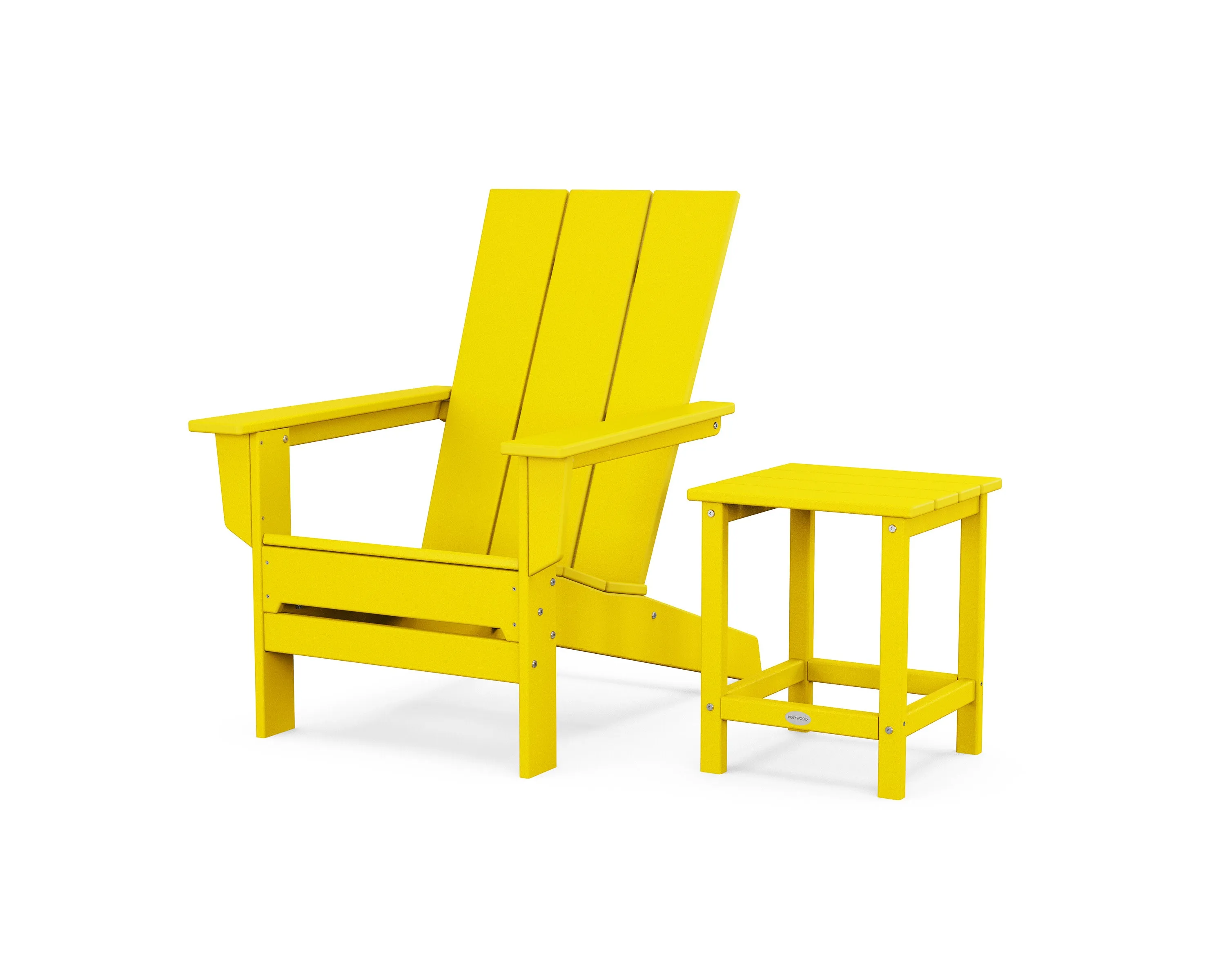 Modern Studio Adirondack Chair with Side Table