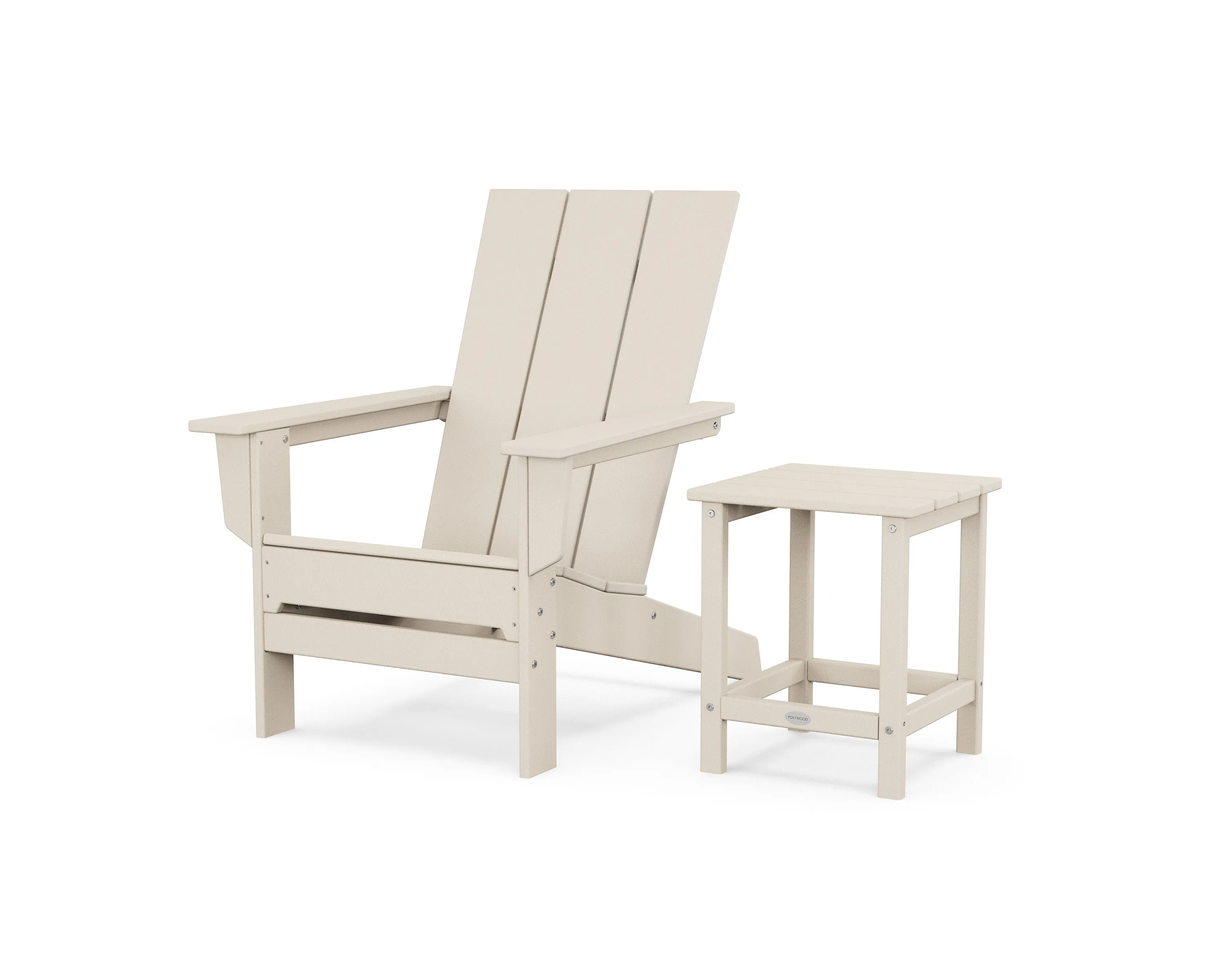 Modern Studio Adirondack Chair with Side Table