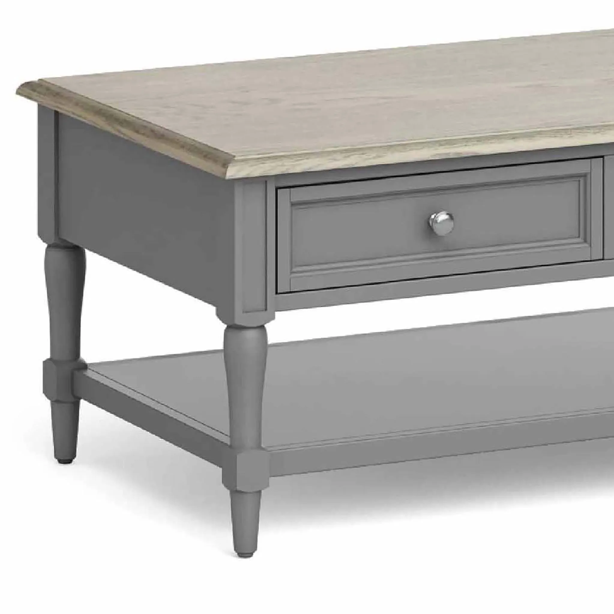 Mulsanne Grey Coffee Table with Storage