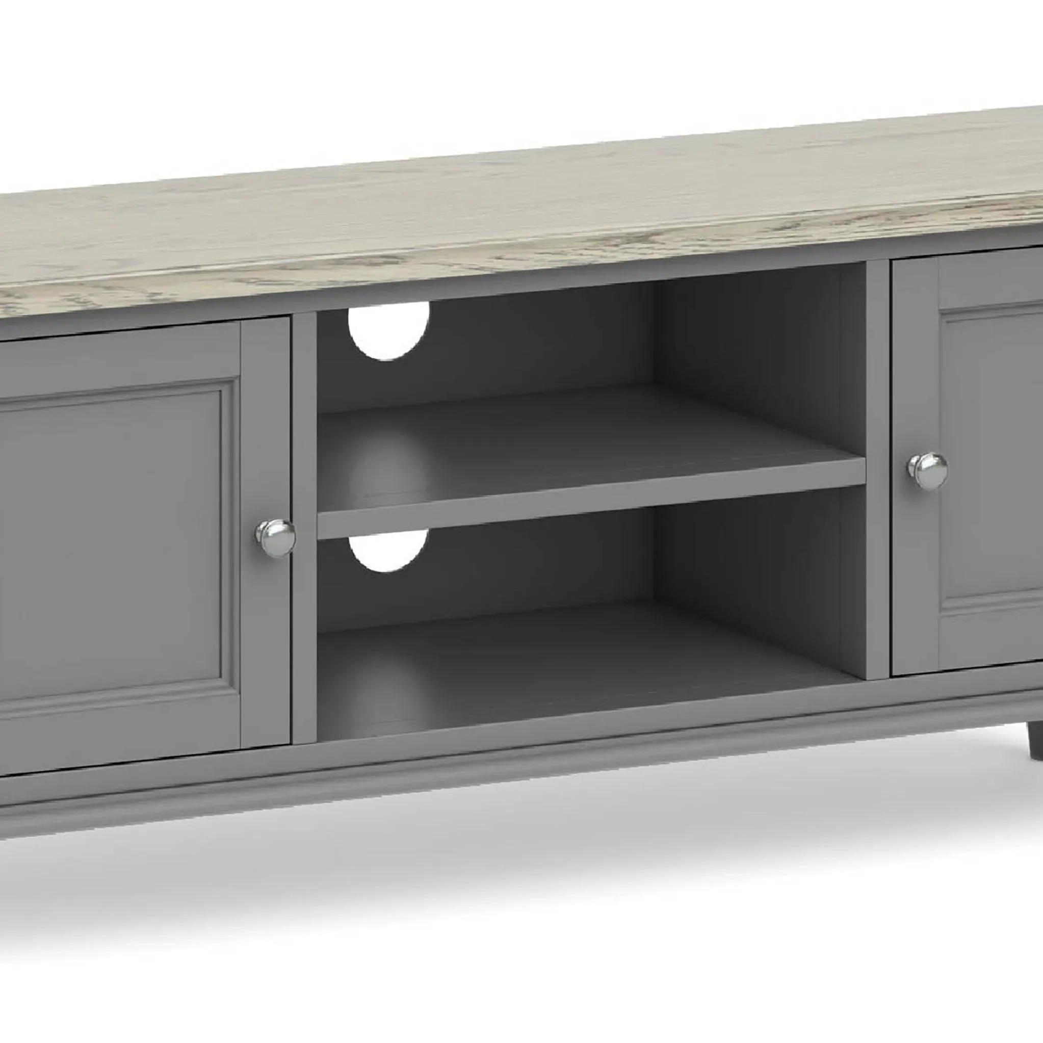 Mulsanne Grey Large 120cm TV Unit