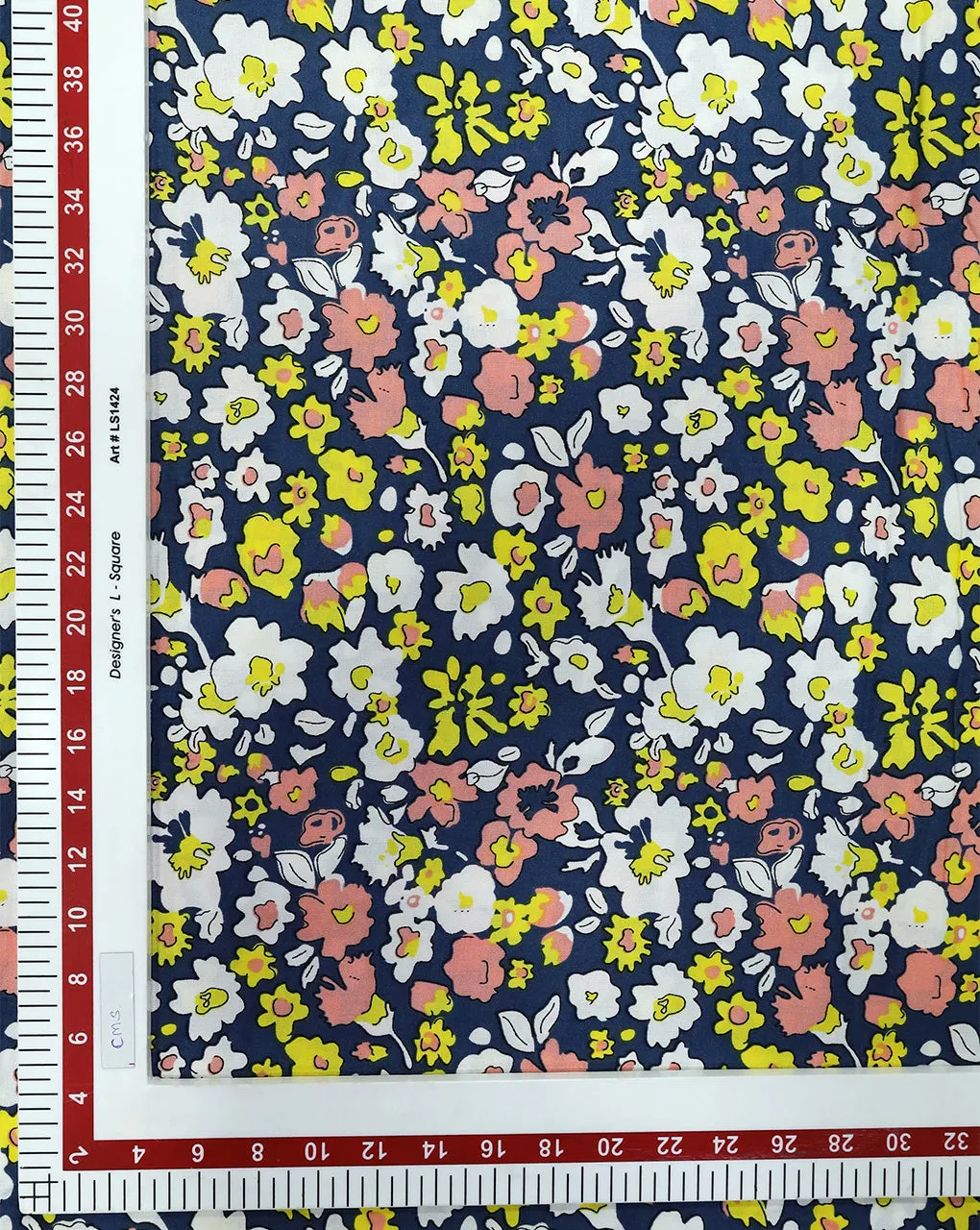 MULTICOLOR FLORAL DESIGN PRINTED RAYON FABRIC