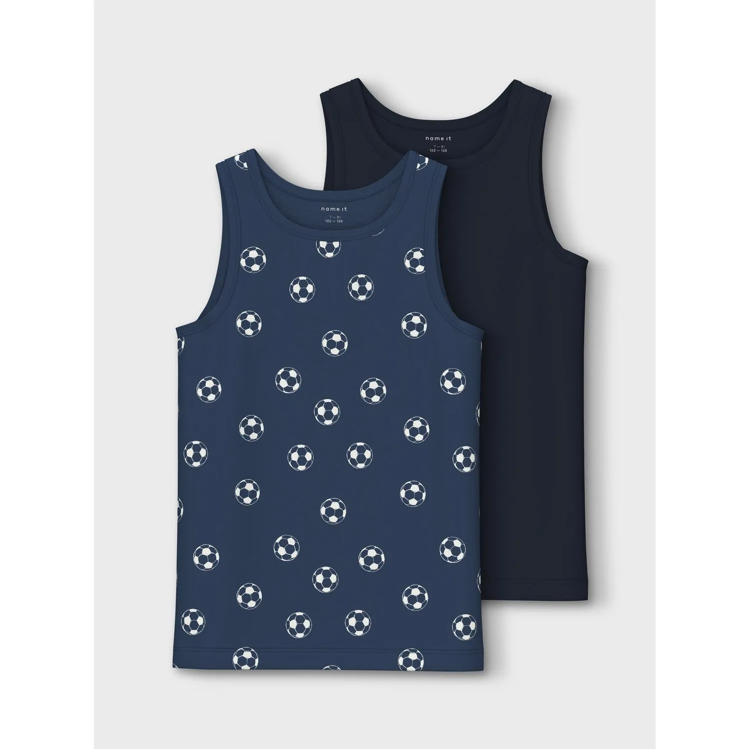 Name It Dark Denim Tank Top 2-pack Dark Denim Football Noos