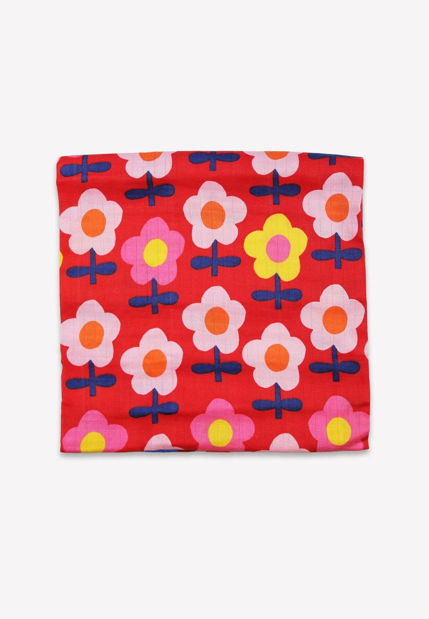 Organic Pink Flower Muslin 2-Pack