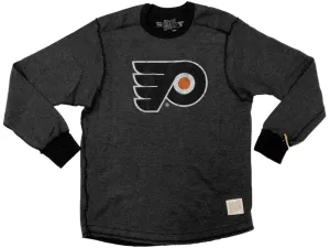 Philadelphia Flyers Retro Brand Gray Black Soft Long Sleeve Flying P T-Shirt