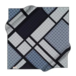 Pierre Cardin Monogram Geometric Silk Scarf No. 23