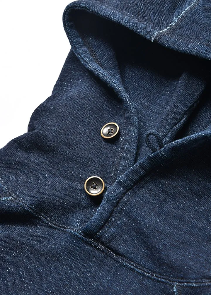 Pure Blue Japan Slub Yarn Indigo Hoody Sweatshirt