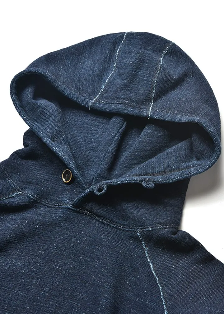 Pure Blue Japan Slub Yarn Indigo Hoody Sweatshirt