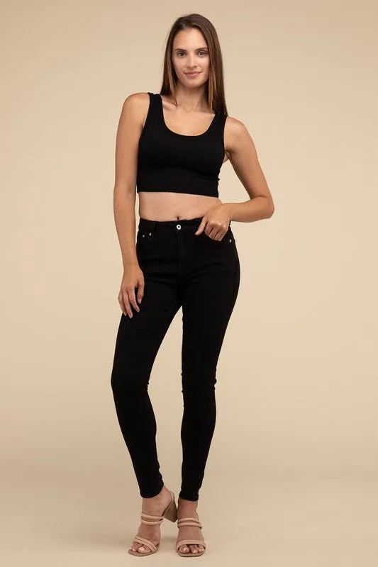 Ribbed Seamless Crop Top