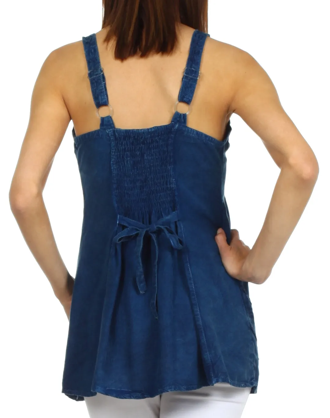 Sakkas Kavita Stonewashed Rayon Tank Top