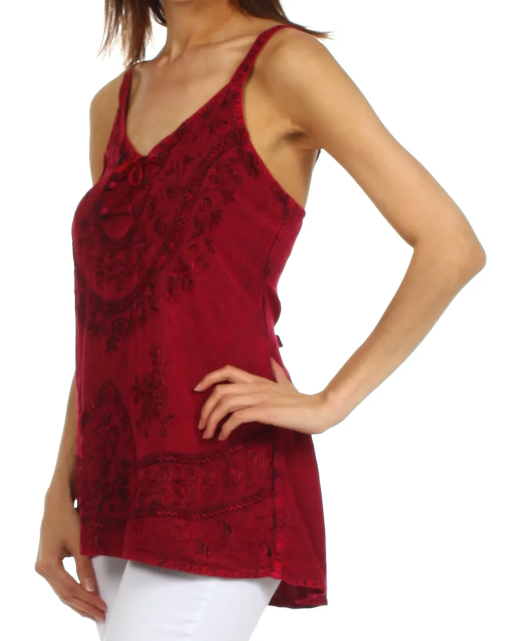 Sakkas Kavita Stonewashed Rayon Tank Top