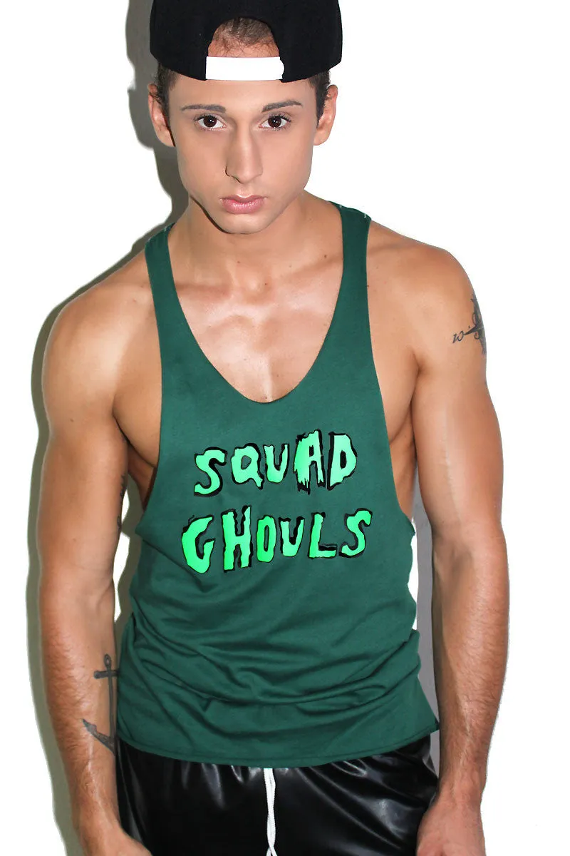 Squad Ghouls String Tank-Green