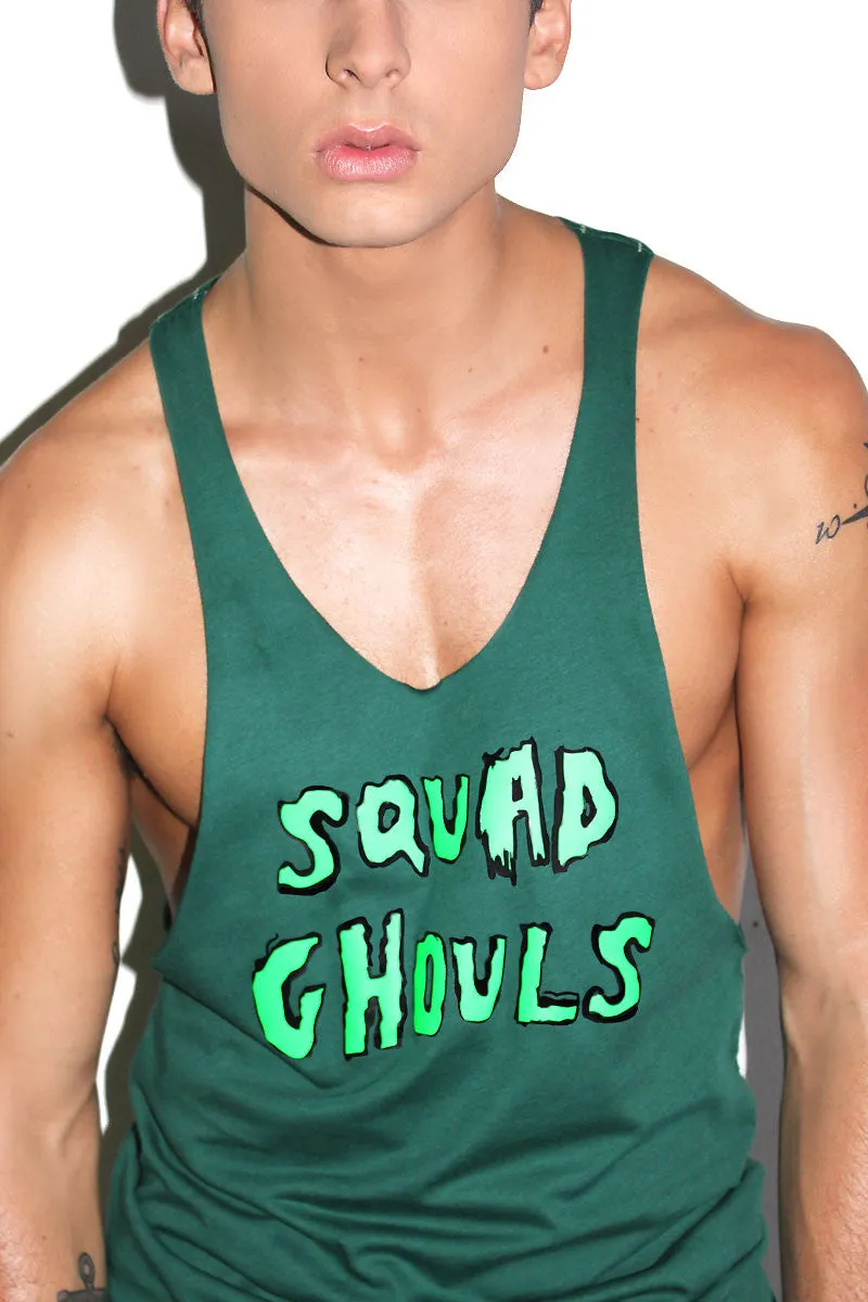 Squad Ghouls String Tank-Green