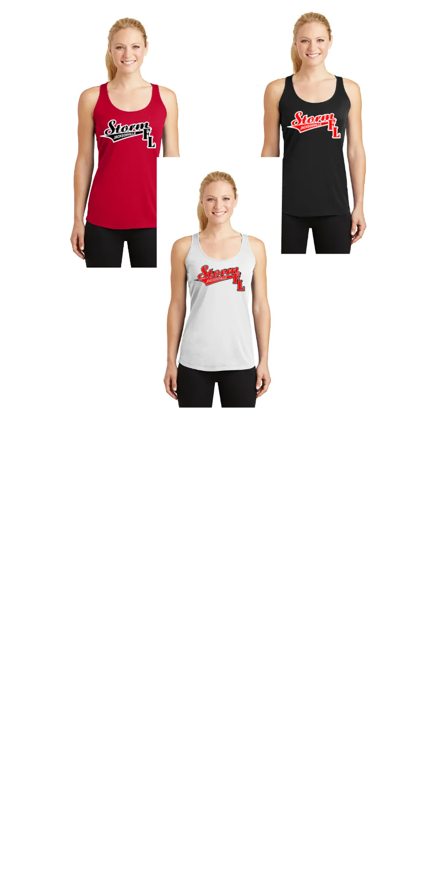 STORM JAX RACERBACK LADIES TANK DRI FIT