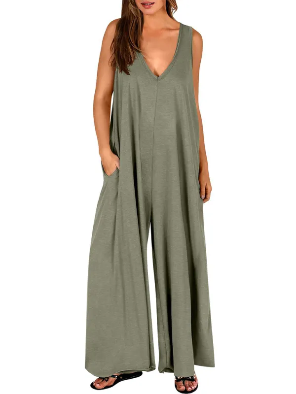 TEEK - Pocketed Light Weight Jumpsuit