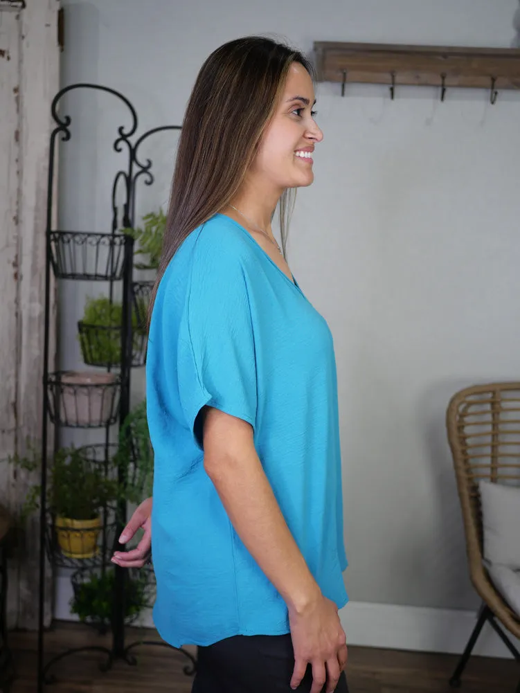 Top in Ocean Blue by Entro